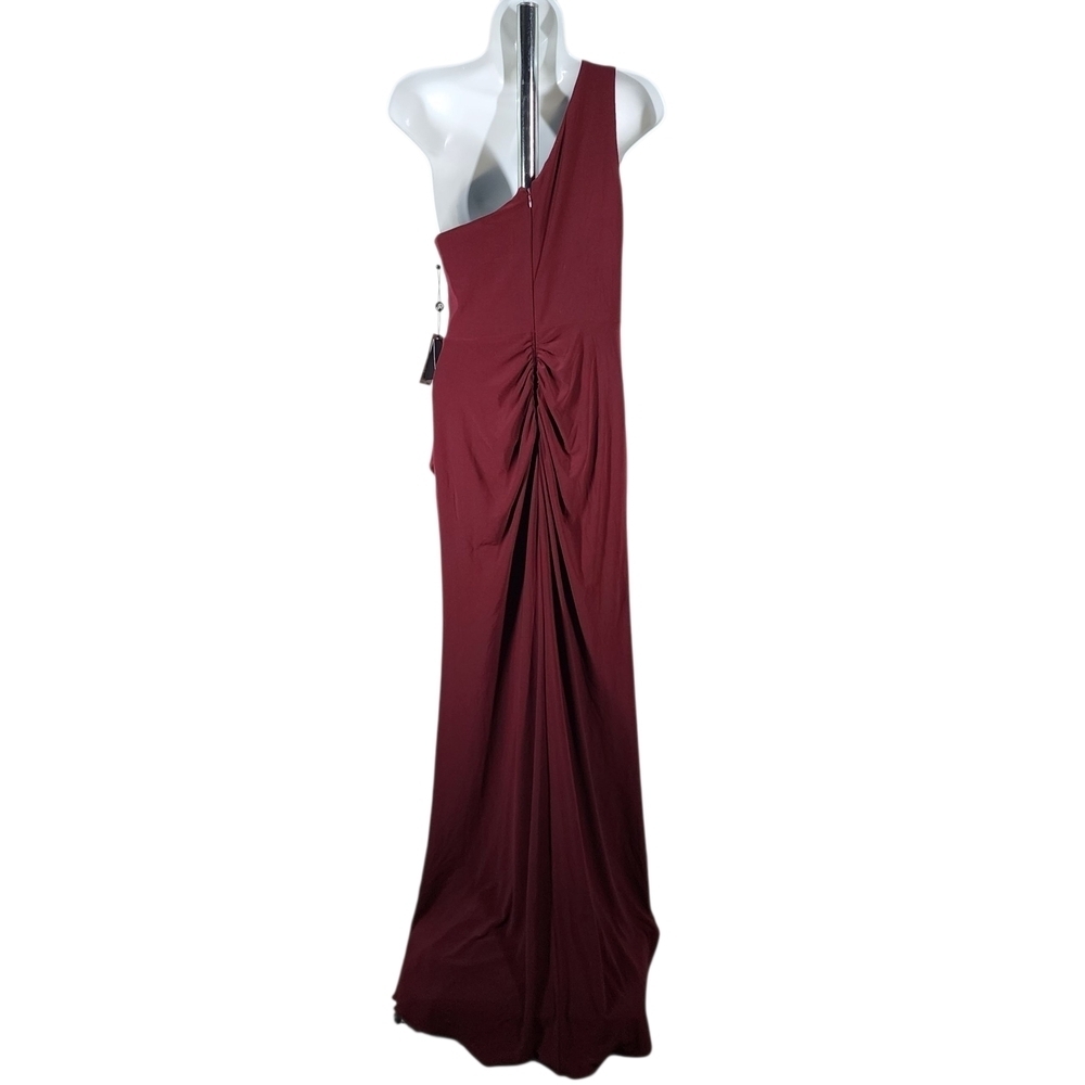 ADRIANNA PAPELL ONE SHOULD MAXI DRESS - Picture 2 of 10